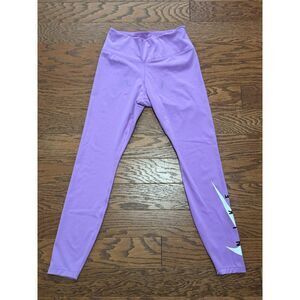 NIKE WOMEN'S SWOOSH DRI-FIT HI-RISE PASTEL LAVENDER LEGGINGS Sz SMALL